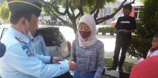 Lapas Narkotika Kelas IIA Gunung Sindur Bagikan Ratusan Masker