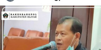 Kepala Bakesbangpol Kabupaten Blitar Himbau Masyarakat Tidak Golput