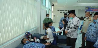 HUT ke-49, Korpri Kabupaten Asahan Gelar Donor Darah Dan Gowes